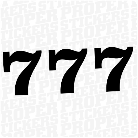 777 JACKPOT - naklejka Proper Stickers